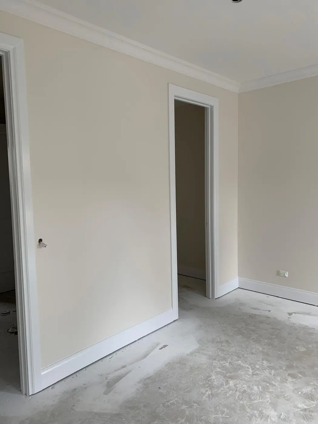 Professional room painting finish