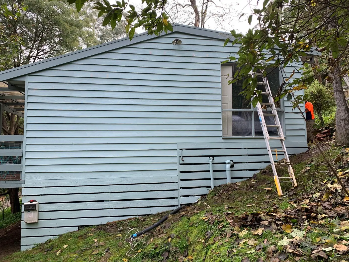 Weatherboard exterior repainting project